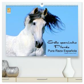 Edle spanische Pferde – Pura Raza Espanola (hochwertiger Premium Wandkalender 2024 DIN A2 quer), Kunstdruck in Hochglanz von Dünisch - www.Ramona-Duenisch.de,  Ramona