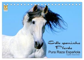 Edle spanische Pferde – Pura Raza Espanola (Tischkalender 2024 DIN A5 quer), CALVENDO Monatskalender von Dünisch - www.Ramona-Duenisch.de,  Ramona