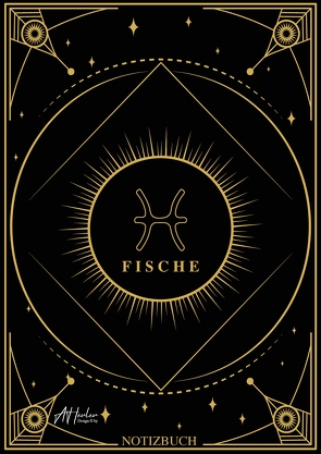 Edles Notizbuch Sternzeichen Fische | Designed by Alfred Herler von Herler,  Alfred