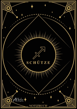 Edles Notizbuch Sternzeichen Schütze | Designed by Alfred Herler von Herler,  Alfred