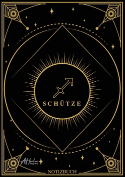 Edles Notizbuch Sternzeichen Schütze | Designed by Alfred Herler von Herler,  Alfred