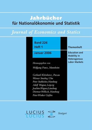 Education and Mobility in Heterogeneous Labor Markets von Franz,  Wolfgang