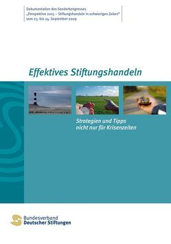 Effektives Stiftungshandeln. Strategien und Tipps nicht nur für Krisenzeiten von Bundesverband Deutscher Stiftungen