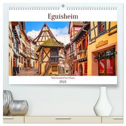 Eguisheim – Märchendorf im Elsass (hochwertiger Premium Wandkalender 2024 DIN A2 quer), Kunstdruck in Hochglanz von Schwarze,  Nina