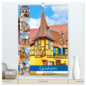 Eguisheim – Postkartenidylle (hochwertiger Premium Wandkalender 2024 DIN A2 hoch), Kunstdruck in Hochglanz von Schwarze,  Nina