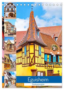 Eguisheim – Postkartenidylle (Tischkalender 2024 DIN A5 hoch), CALVENDO Monatskalender von Schwarze,  Nina