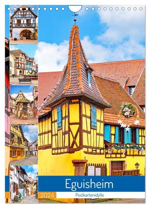 Eguisheim – Postkartenidylle (Wandkalender 2024 DIN A4 hoch), CALVENDO Monatskalender von Schwarze,  Nina