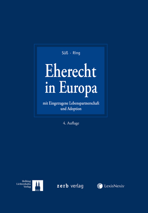 Eherecht in Europa von Ring,  Gerhard, Süß,  Rembert