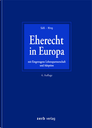 Eherecht in Europa von Ring,  Gerhard, Süß,  Rembert