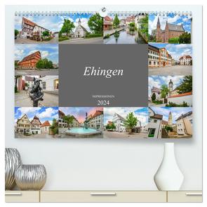 Ehingen Impressionen (hochwertiger Premium Wandkalender 2024 DIN A2 quer), Kunstdruck in Hochglanz von Meutzner,  Dirk