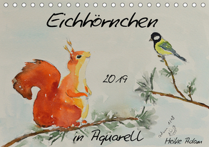Eichhörnchen in Aquarell (Tischkalender 2019 DIN A5 quer) von Adam,  Heike