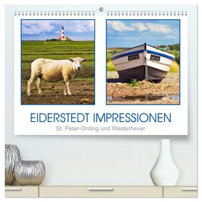 Eiderstedt Impressionen (hochwertiger Premium Wandkalender 2024 DIN A2 quer), Kunstdruck in Hochglanz von Dölling,  AD DESIGN Photo + PhotoArt,  Angela