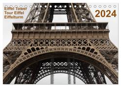 Eiffel Tower – Tour Eiffel – Eiffelturm – Paris 2024 (Tischkalender 2024 DIN A5 quer), CALVENDO Monatskalender von Studio Mark Chicoga,  Photo