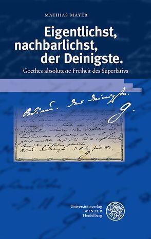 Eigentlichst, nachbarlichst, der Deinigste von Mayer,  Mathias