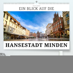 Ein Blick auf die Hansestadt Minden (hochwertiger Premium Wandkalender 2024 DIN A2 quer), Kunstdruck in Hochglanz von W. Lambrecht,  Markus