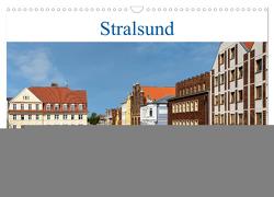 Ein Bummel durch die Hansestadt Stralsund (Wandkalender 2024 DIN A3 quer), CALVENDO Monatskalender von Pompsch,  Heinz