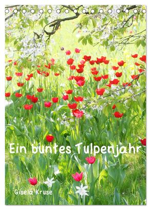 Ein buntes Tulpenjahr (Tischkalender 2024 DIN A5 hoch), CALVENDO Monatskalender von Kruse,  Gisela