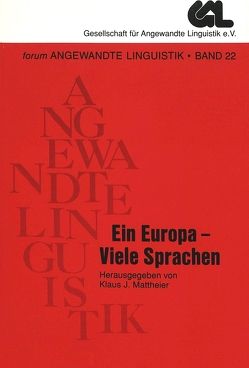 Ein Europa – Viele Sprachen von Mattheier,  Klaus J.