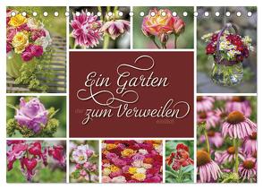 Ein Garten, der zum Verweilen einlädt (Tischkalender 2024 DIN A5 quer), CALVENDO Monatskalender von Kuhr,  Susann
