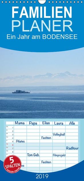 Ein Jahr am BODENSEE – Familienplaner hoch (Wandkalender 2019 , 21 cm x 45 cm, hoch) von Meise,  Ansgar