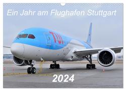 Ein Jahr am Flughafen Stuttgart (Wandkalender 2024 DIN A3 quer), CALVENDO Monatskalender von Merz,  Matthias