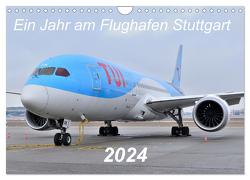 Ein Jahr am Flughafen Stuttgart (Wandkalender 2024 DIN A4 quer), CALVENDO Monatskalender von Merz,  Matthias