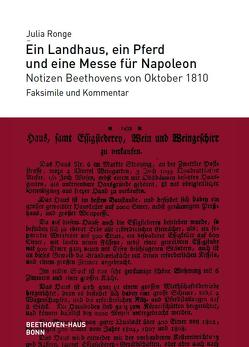 Ein Landhaus, ein Pferd und eine Messe für Napoleon von Ronge,  Julia