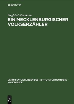 Ein Mecklenburgischer Volkserzähler von Neumann,  Siegfried