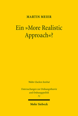 Ein „More Realistic Approach“? von Meier,  Martin