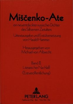 Ein neuentdeckter russischer Dichter des Silbernen Zeitalters von Hammer,  Harald