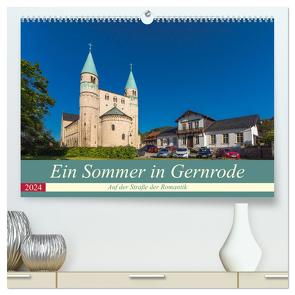 Ein Sommertag in Gernrode (hochwertiger Premium Wandkalender 2024 DIN A2 quer), Kunstdruck in Hochglanz von Schubert,  Renè