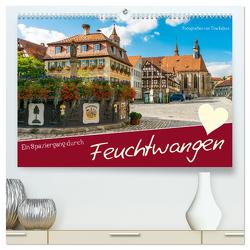 Ein Spaziergang durch Feuchtwangen (hochwertiger Premium Wandkalender 2024 DIN A2 quer), Kunstdruck in Hochglanz von Rabus,  Tina