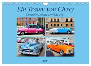 Ein Traum von Chevy – Chevrolet DeLuxe Styleline 1951 (Wandkalender 2024 DIN A4 quer), CALVENDO Monatskalender von von Loewis of Menar,  Henning