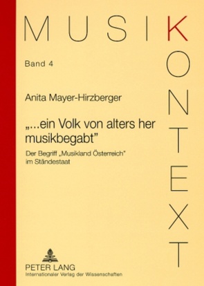«…ein Volk von alters her musikbegabt» von Mayer-Hirzberger,  Anita