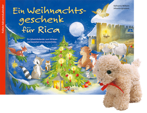 Ein Weihnachtsgeschenk für Rica mit Stoffschaf von Ignjatovic,  Johanna, Wilhelm,  Katharina