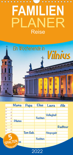 Familienplaner Ein Wochenende in Vilnius (Wandkalender 2022 , 21 cm x 45 cm, hoch) von Kirsch,  Gunter