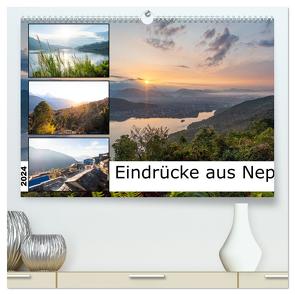 Eindrücke aus Nepal (hochwertiger Premium Wandkalender 2024 DIN A2 quer), Kunstdruck in Hochglanz von Fink,  Christina