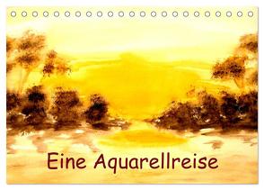 Eine Aquarellreise (Tischkalender 2024 DIN A5 quer), CALVENDO Monatskalender von Ziehr,  Maria-Anna