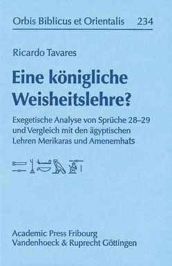 Eine königliche Weisheitslehre? von Tavares,  Ricardo