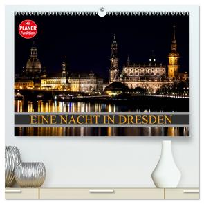 Eine Nacht in Dresden (hochwertiger Premium Wandkalender 2024 DIN A2 quer), Kunstdruck in Hochglanz von Meutzner,  Dirk