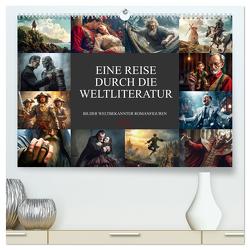 Eine Reise durch die Weltliteratur (hochwertiger Premium Wandkalender 2024 DIN A2 quer), Kunstdruck in Hochglanz von Meutzner,  Dirk