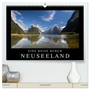 Eine Reise durch Neuseeland (hochwertiger Premium Wandkalender 2024 DIN A2 quer), Kunstdruck in Hochglanz von Mueringer,  Christian