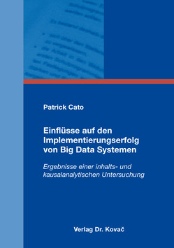 Einflüsse auf den Implementierungserfolg von Big Data Systemen von Cato,  Patrick
