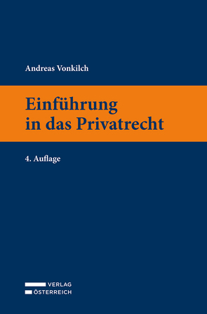 Einführung in das Privatrecht von Vonkilch,  Andreas