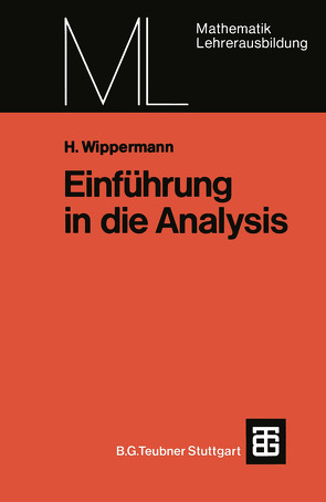 Einführung in die Analysis von Wippermann,  Heinrich