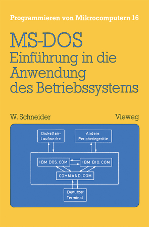 Einführung in die Anwendung des Betriebssystems MS-DOS von Schneider,  Wolfgang