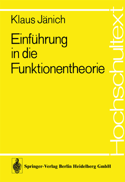 Einführung in die Funktionentheorie von Jänich,  K.