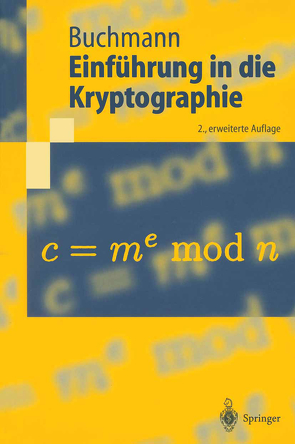 Einführung in die Kryptographie von Buchmann,  Johannes
