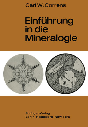 Einführung in die Mineralogie von Correns,  Carl W.