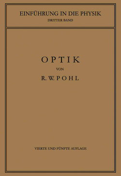 Einführung in die Optik von Pohl,  Robert Wichard